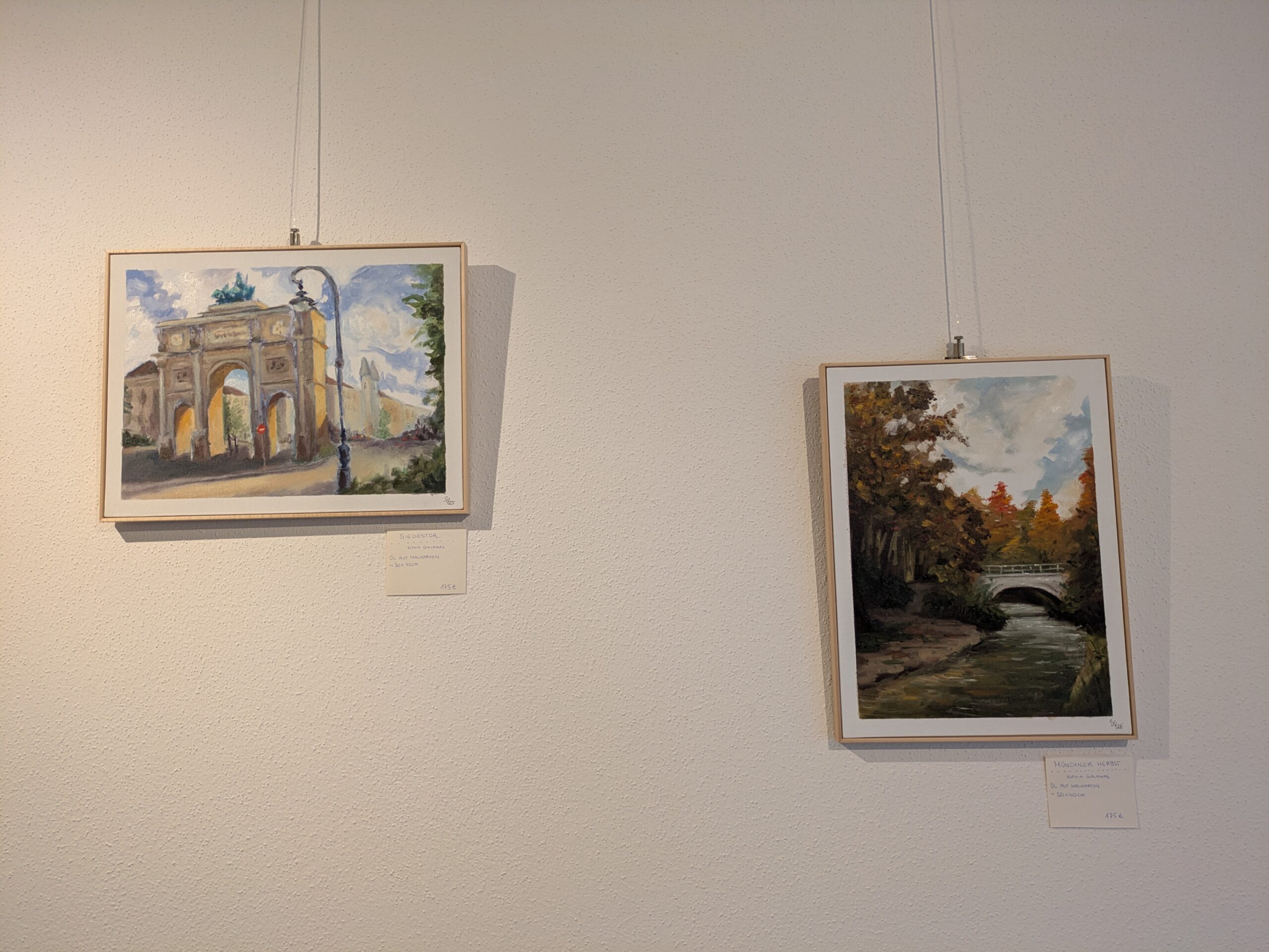 zwei Bilder mit Impressionen aus München